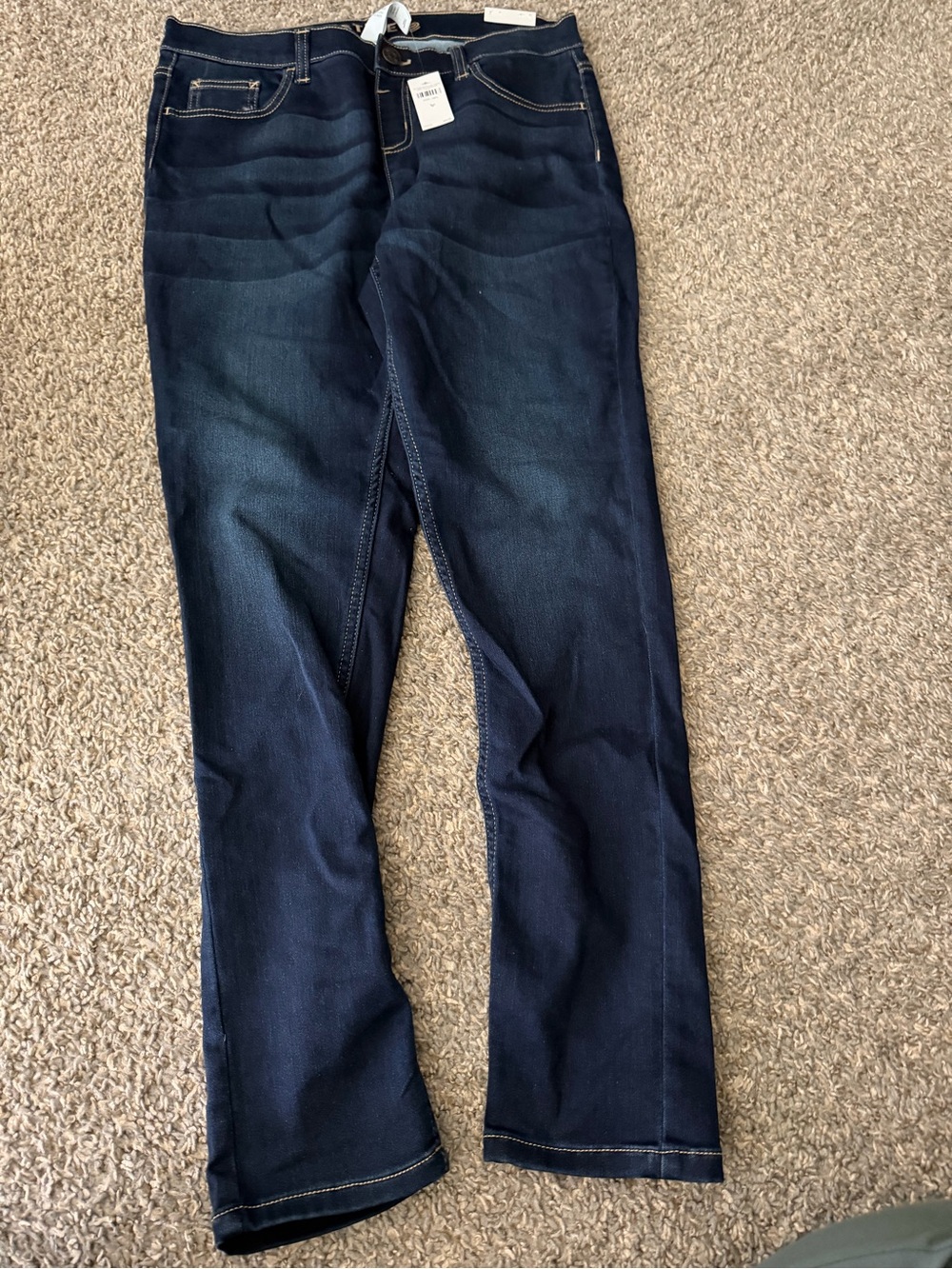 Justice Girls Dark Indigo Straight Leg Jeggings